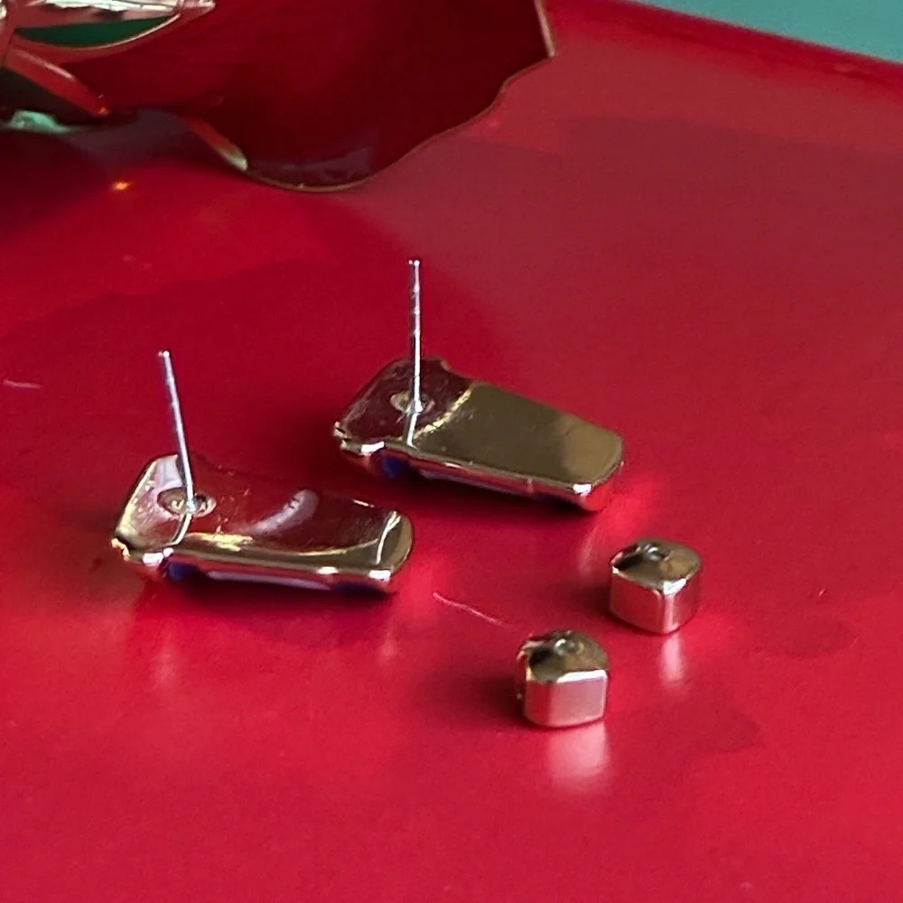 KATE SPADE Earrings,kate spade Red and Blue Coffee Cup Earrings